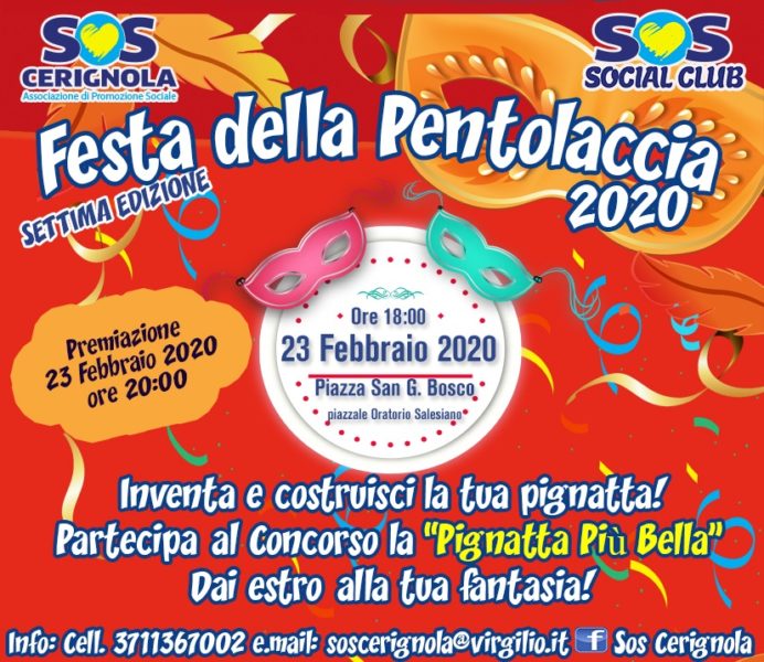 Festa della Pentolaccia il prossimo sabato 17 Febbraio - Giglionews